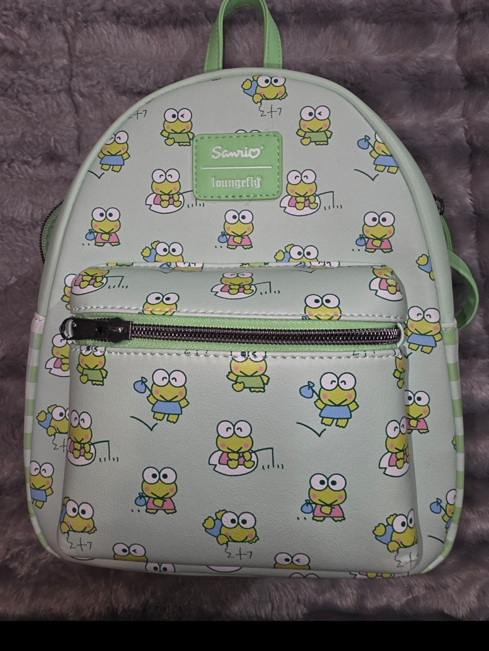 Sanrio Loungefly Keroppi  Hello Kitty Mini Backpack Purse Bag!